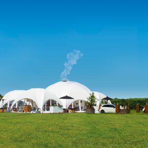 BUBBLE Hexadome M - komplet med tagdug, hvid