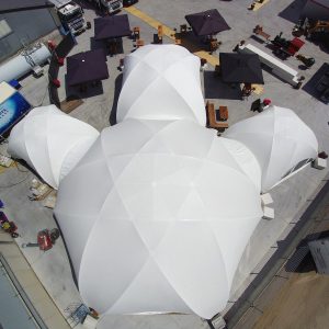 BUBBLE Crossover M - komplet med tagdug, hvid