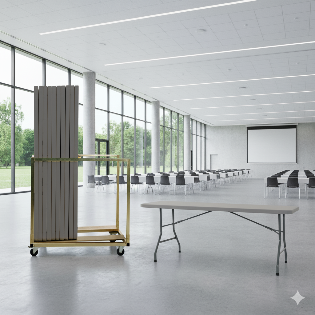 21 Maxchief XL180 Vintage klapborde inkl. bordvogn