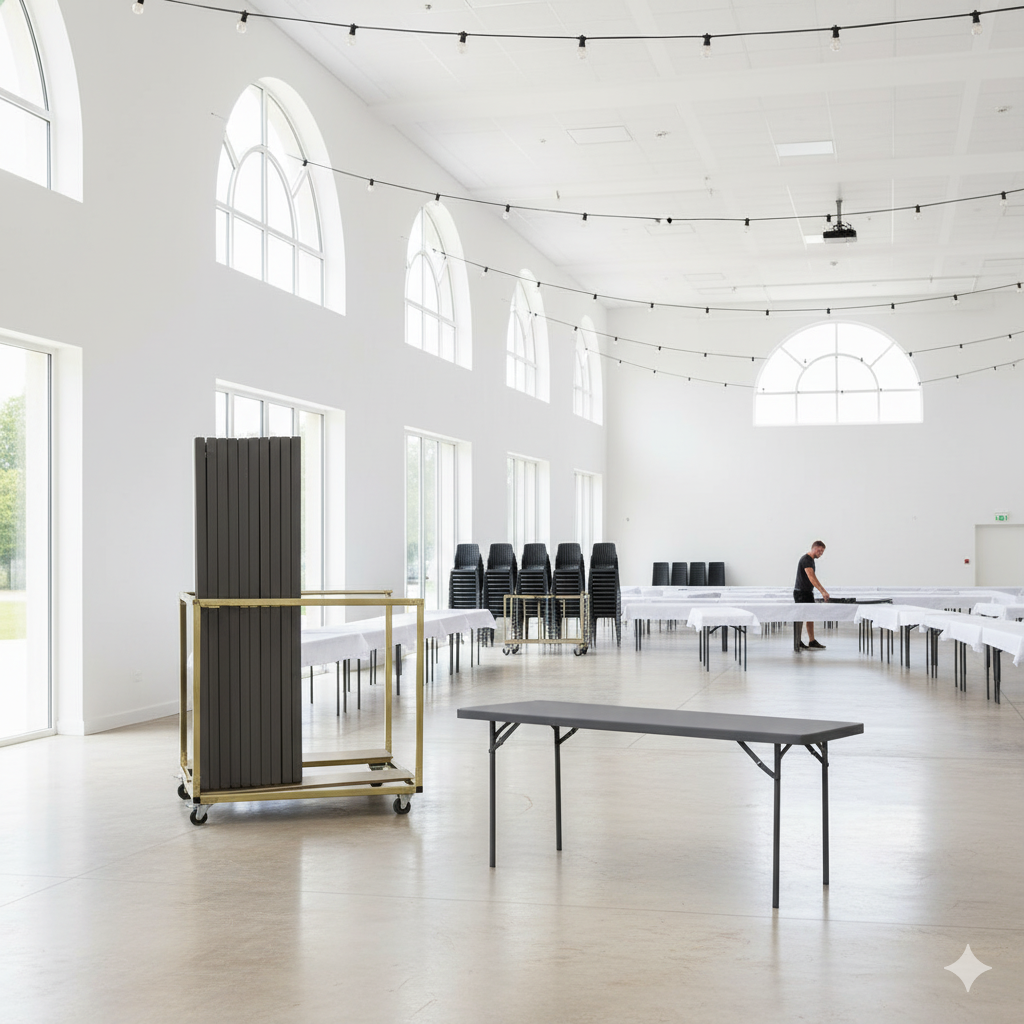 21 Zown XL180 klapborde inkl. bordvogn