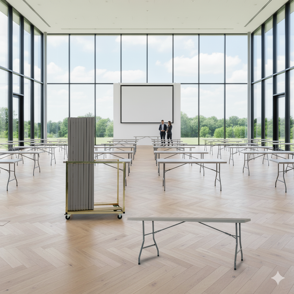 21 Maxchief XL180 Vintage klapborde inkl. bordvogn