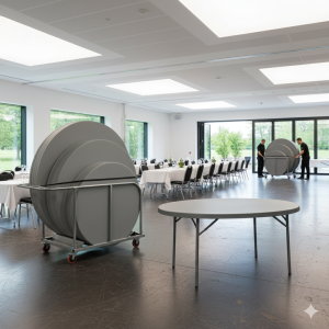 12 Zown Planet Ø160 klapborde inkl. bordvogn