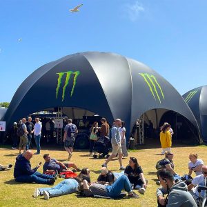 BUBBLE Hexadome L - komplet med tagdug, Fullprint