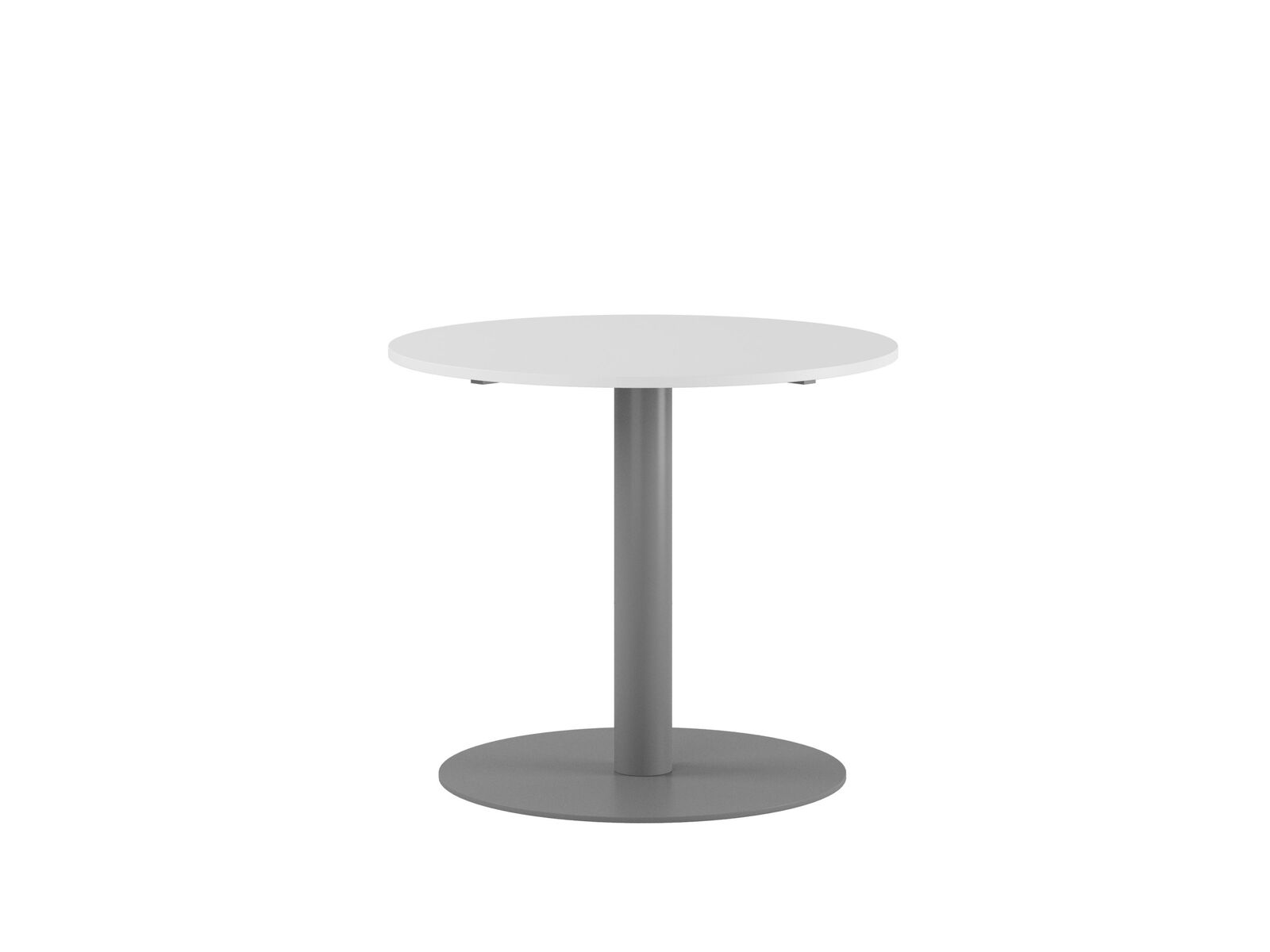Billede af Studio rundt Konferencebord Ø90cm - Hvid-grå