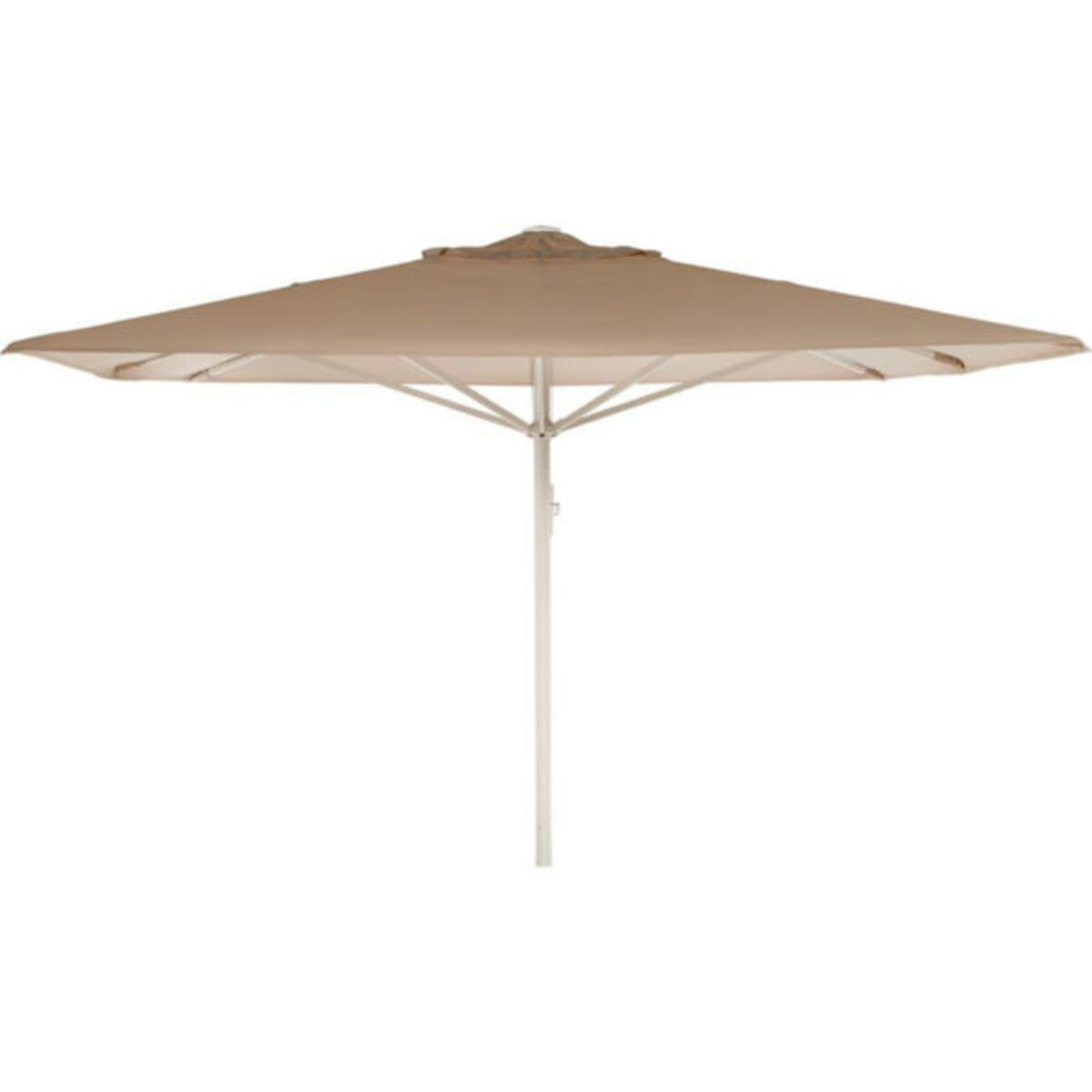 Kæmpeparasol 4x4m u/frisekant - Beige