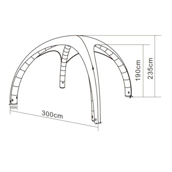 Komplet Air Cover 3x3m - Fullprint