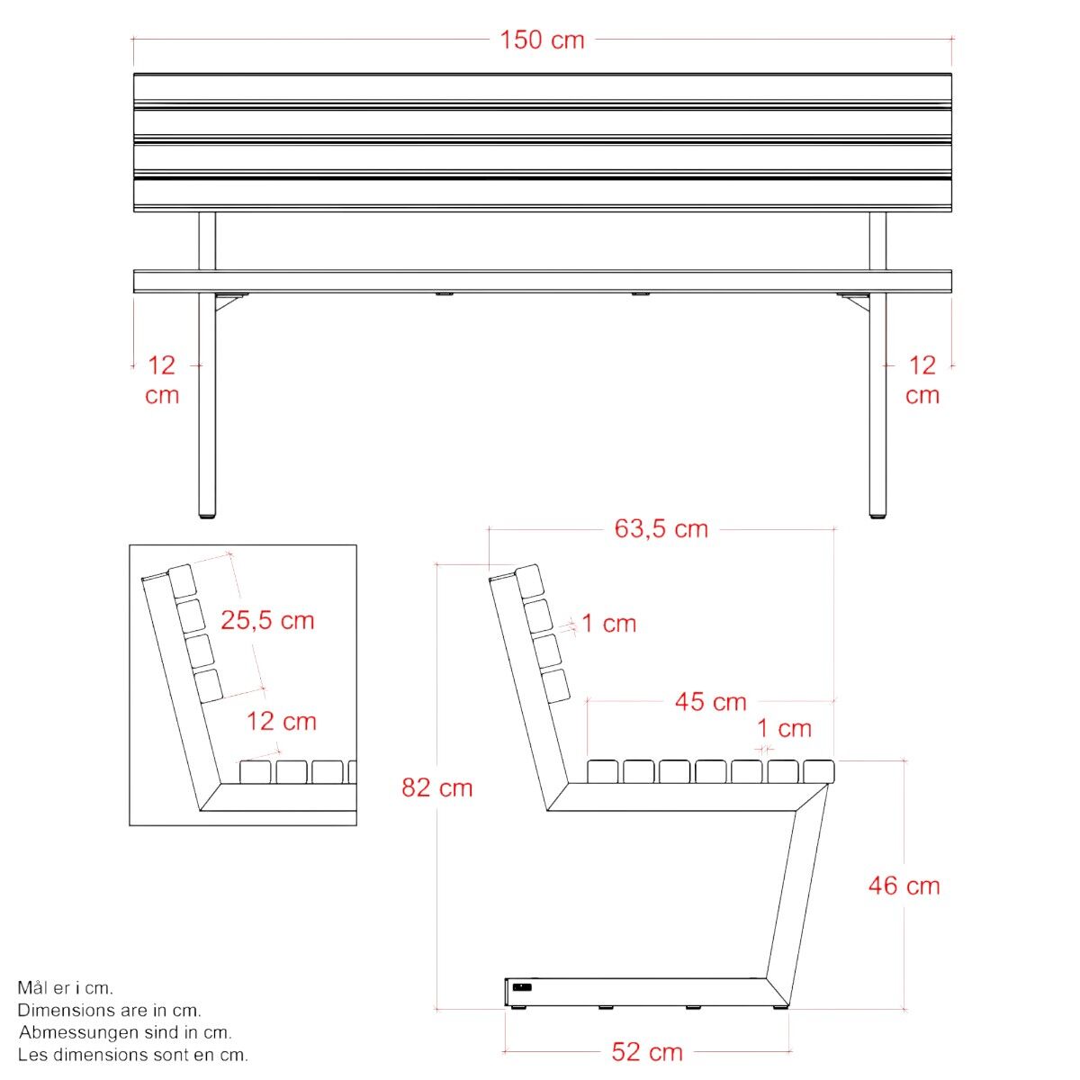Relax bænk ThermoWood®
