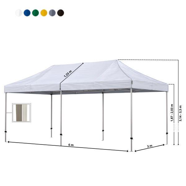 Foldetelt Komplet 3x6m Premium - Image 4