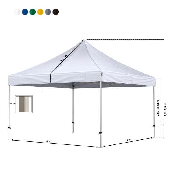 Folding tent Complete 4x4m Premium - Image 6