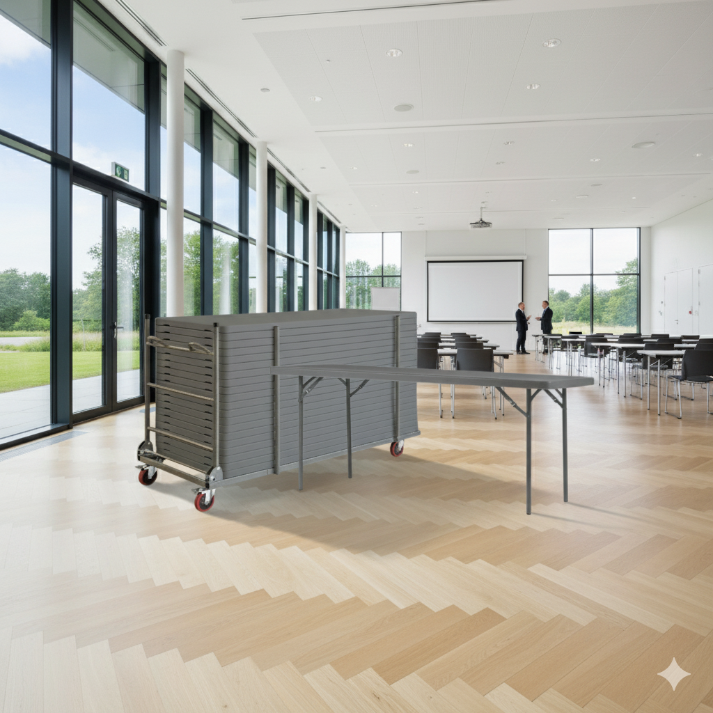 20 Zown XL180 klapborde inkl. bordvogn