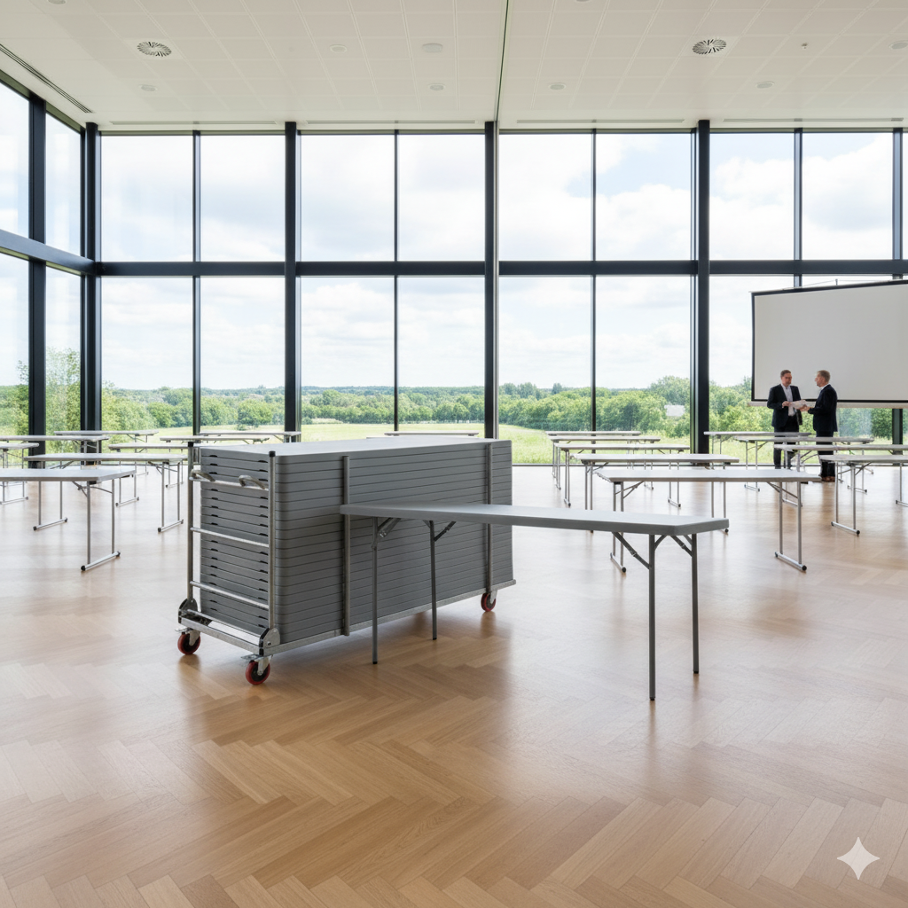 20 Zown XL180 klapborde inkl. bordvogn