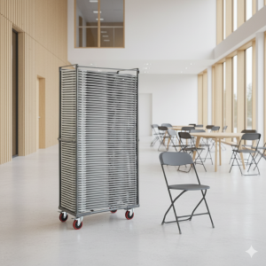 60 Zown Alex klapstole i shark grå inkl. stolevogn