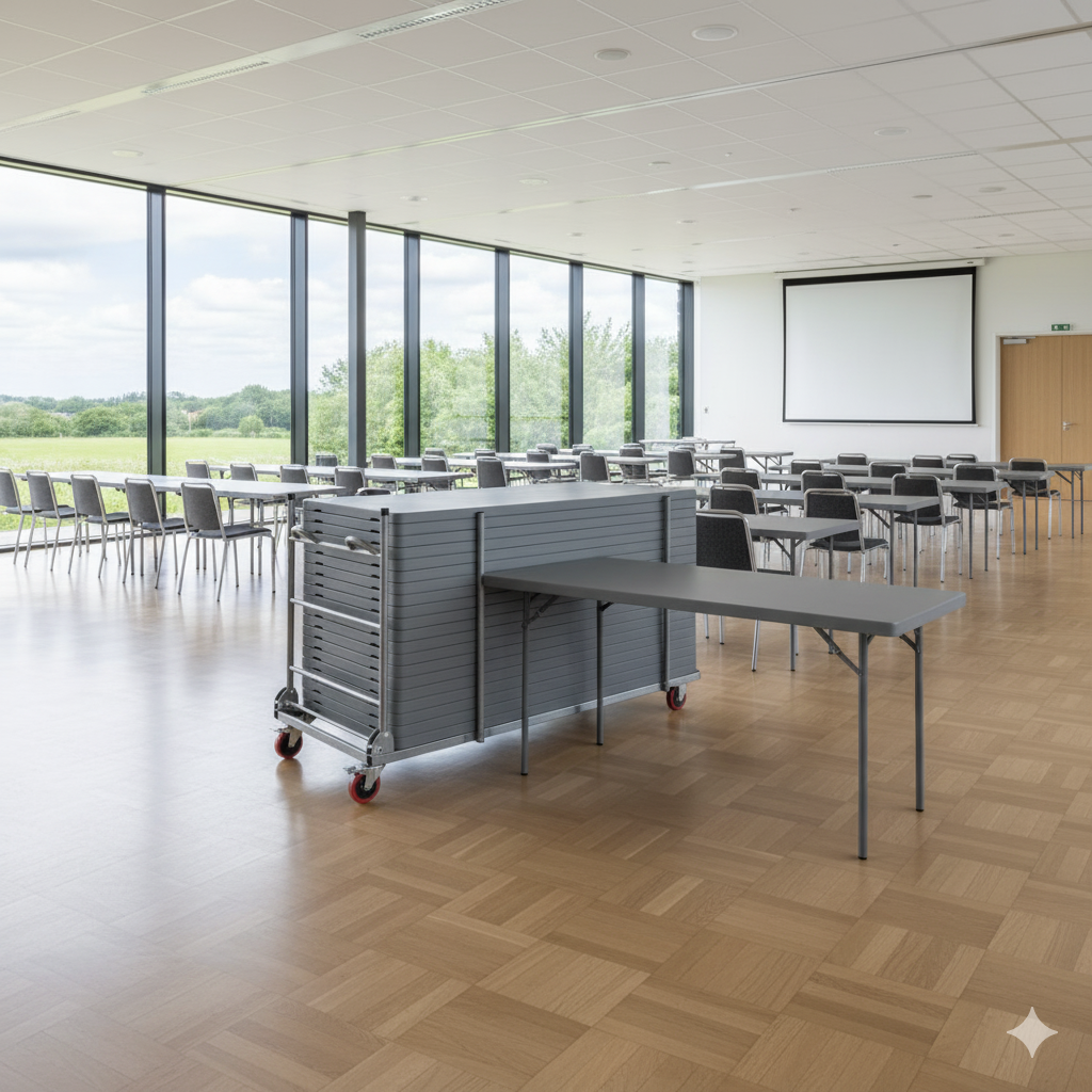 20 Zown XL180 klapborde inkl. bordvogn