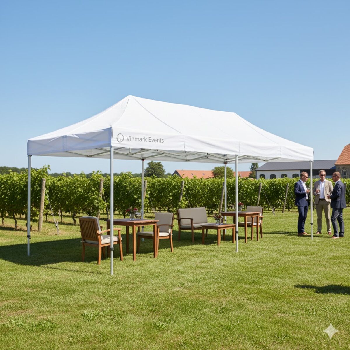 Foldetelt Komplet 3x6m Premium Plus