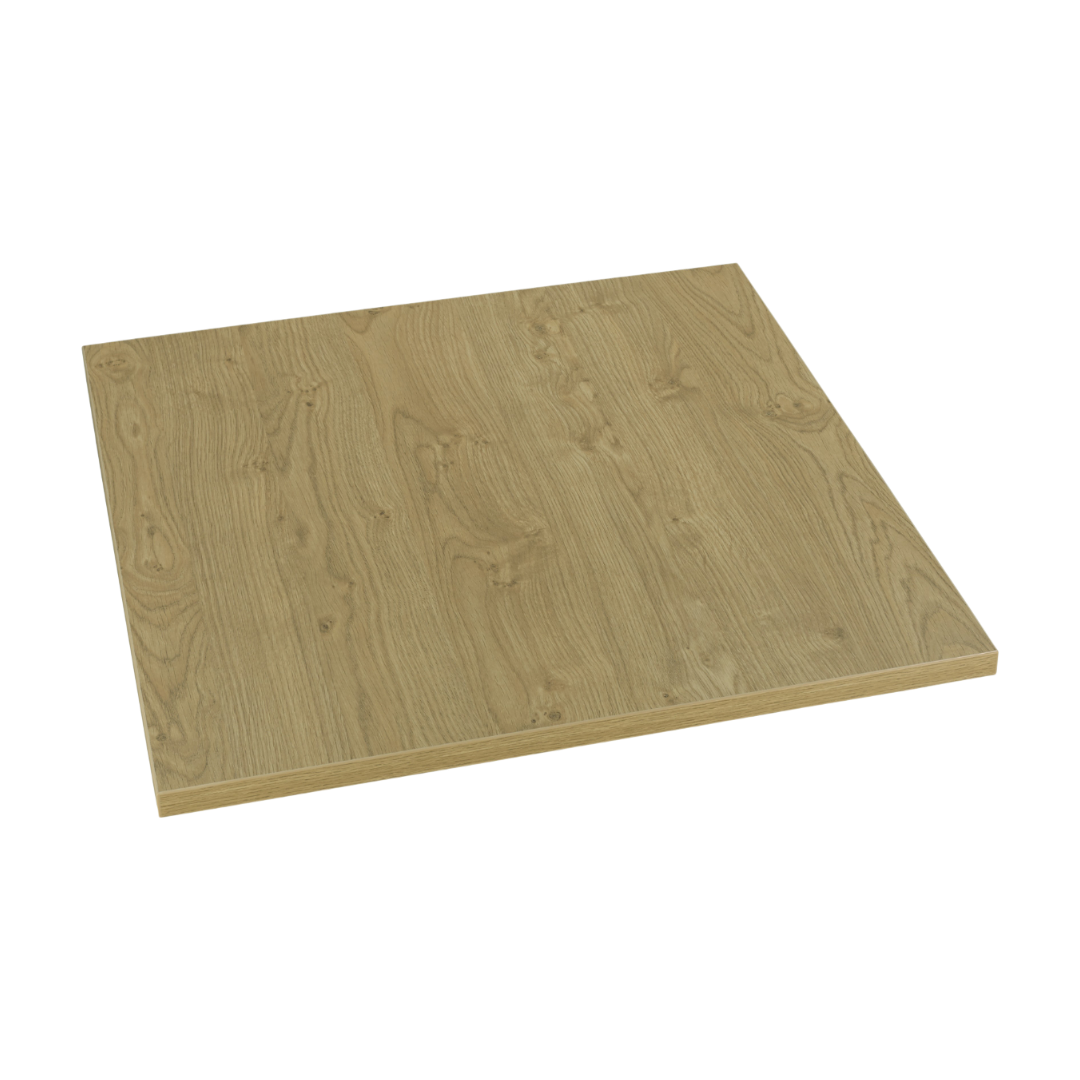 Cognac Oak bordplade firkantet Lamidur - 70x70 cm