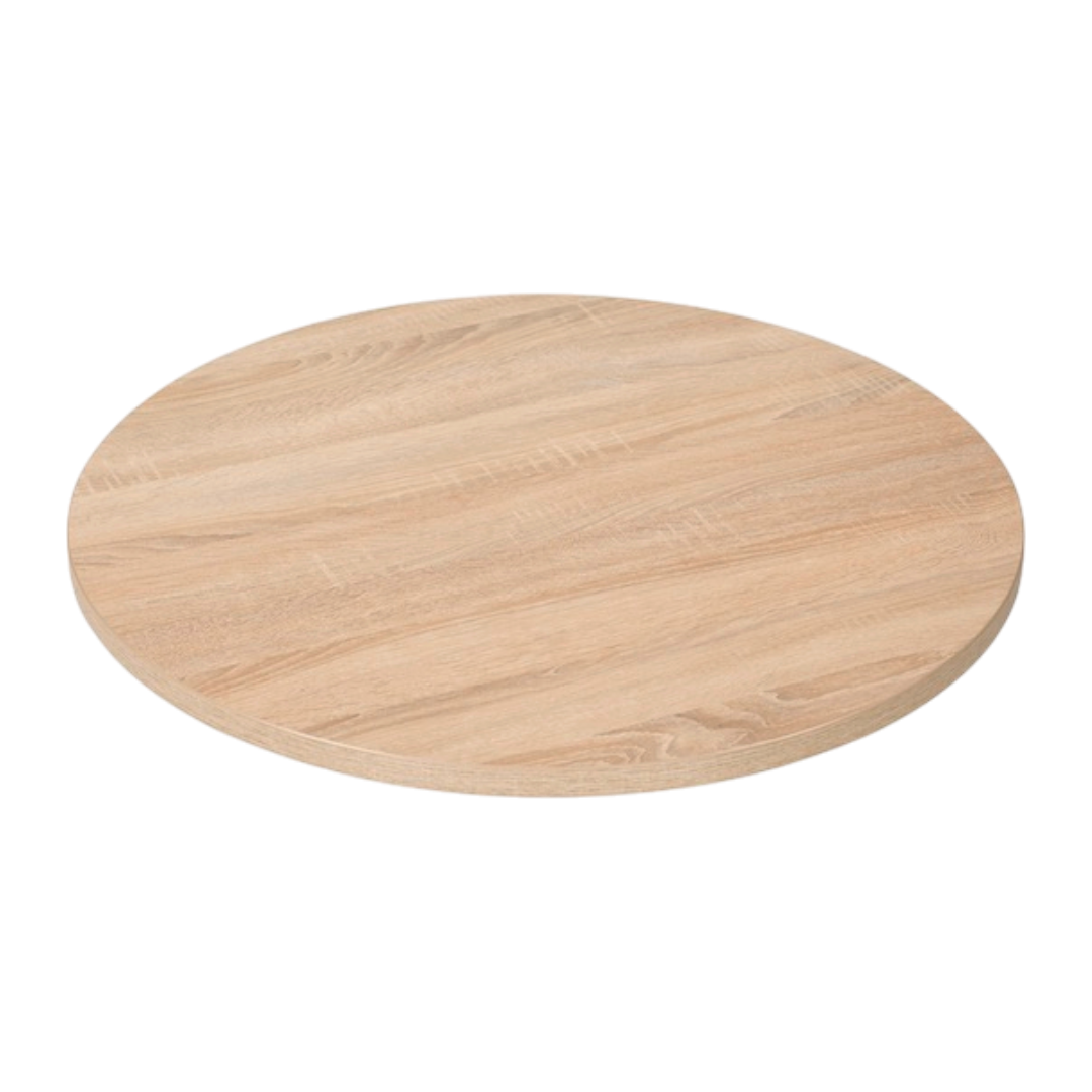 Sawcut Oak bordplade rund Lamidur - Ã ̧70 cm