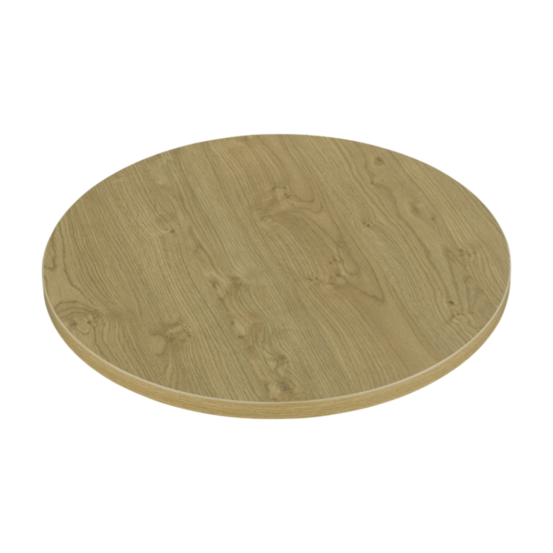 Cognac Oak bordplade rund Lamidur - Ã ̧70 cm