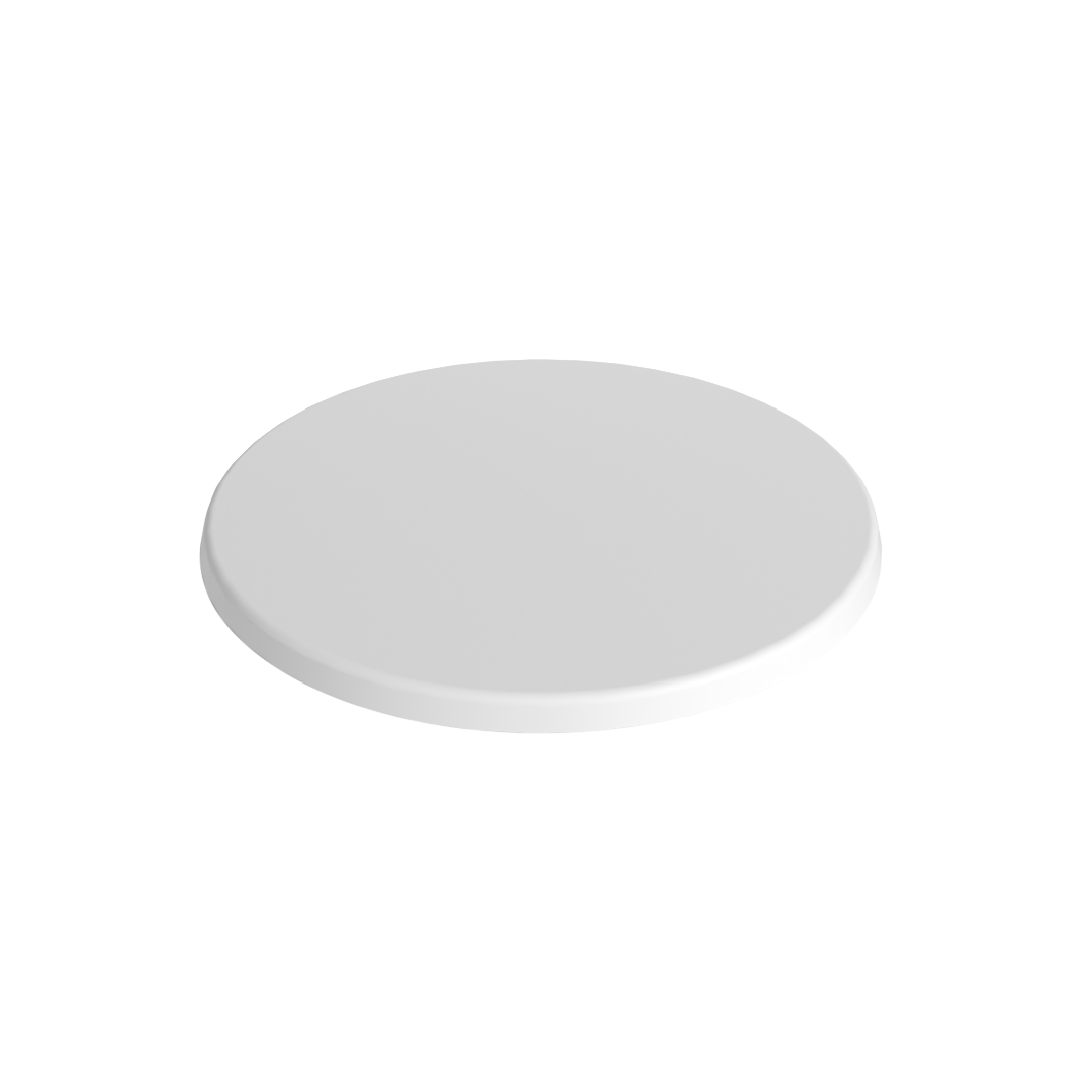 Hvid bordplade rund - Ã ̧60 cm