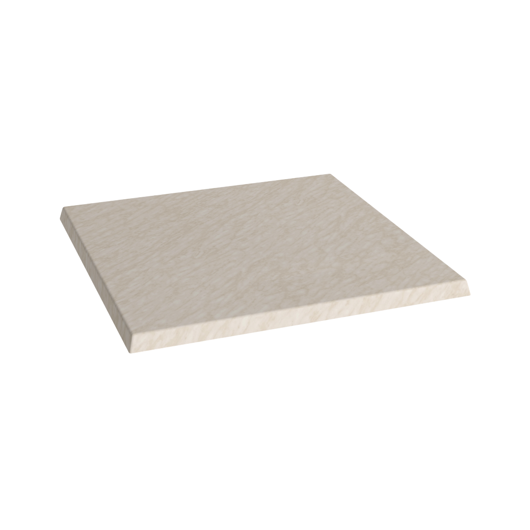 Marmorlook bordplade firkantet - 60x60 cm