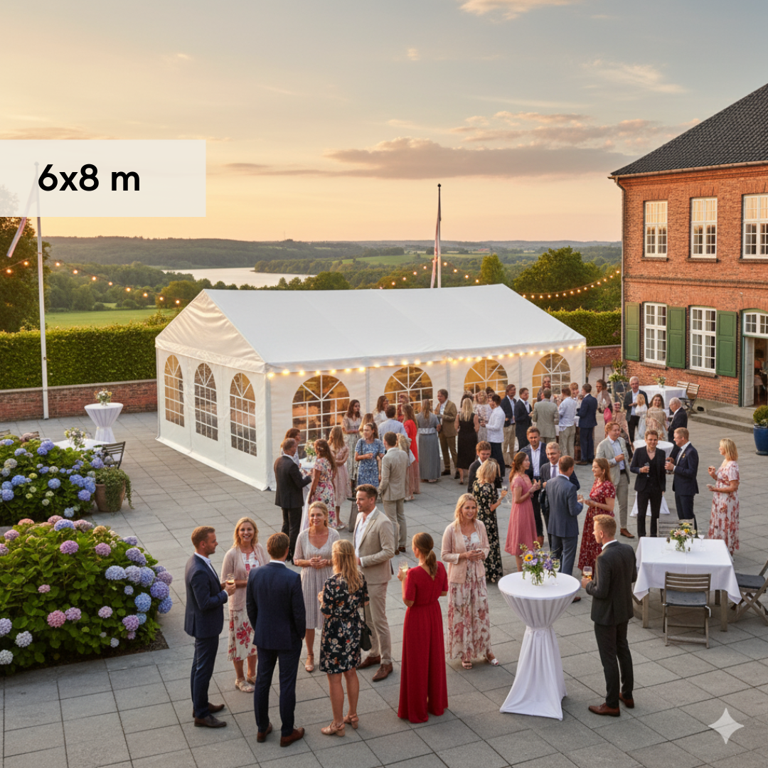 Startfag SEMI-PRO 6x4m inkl. sider, tag og gavl