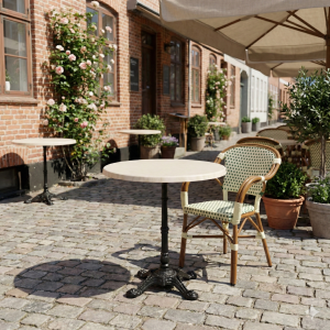 Marmorlook bordplade rund