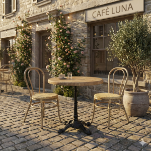 Avalon Pine bordplade rund