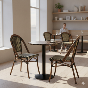 Karacabey marmorlook bordplad rund