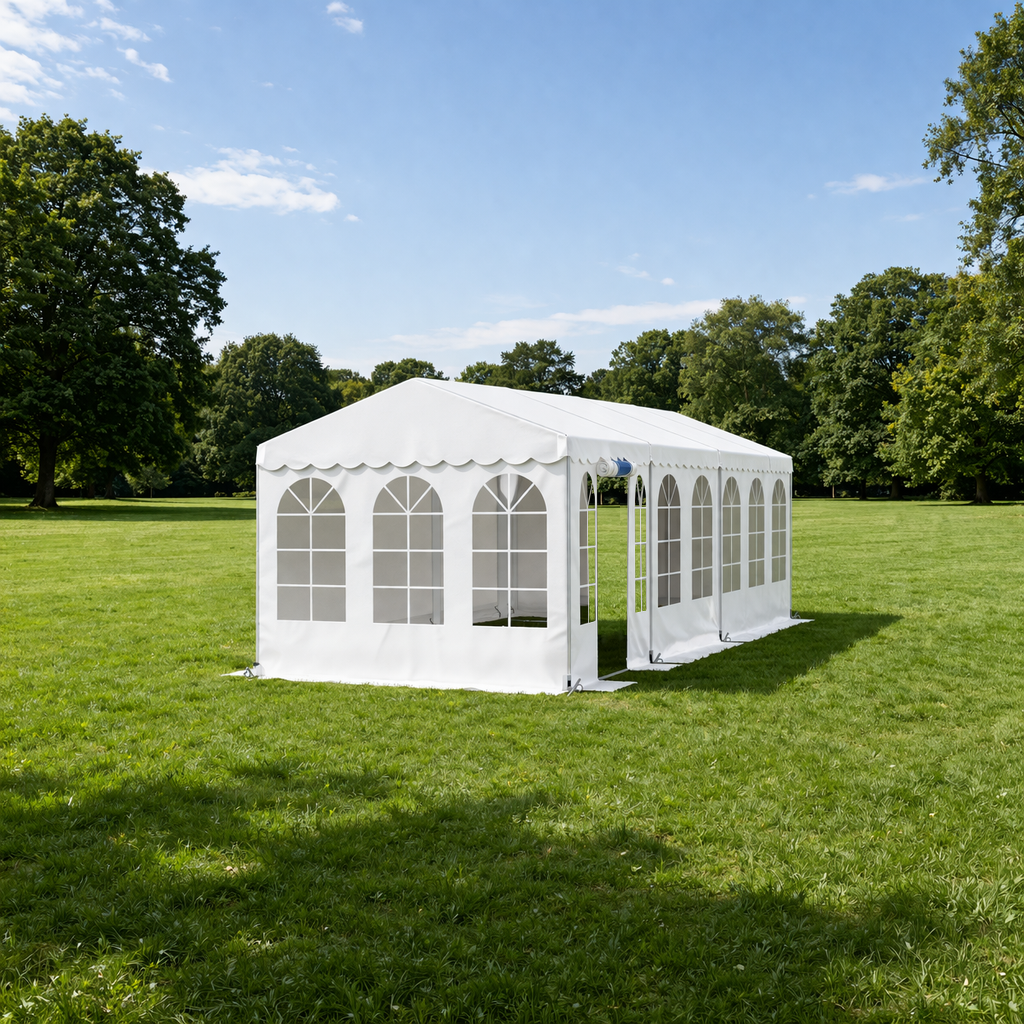 Partytelt Komplet 3 x 9 mtr. HVID