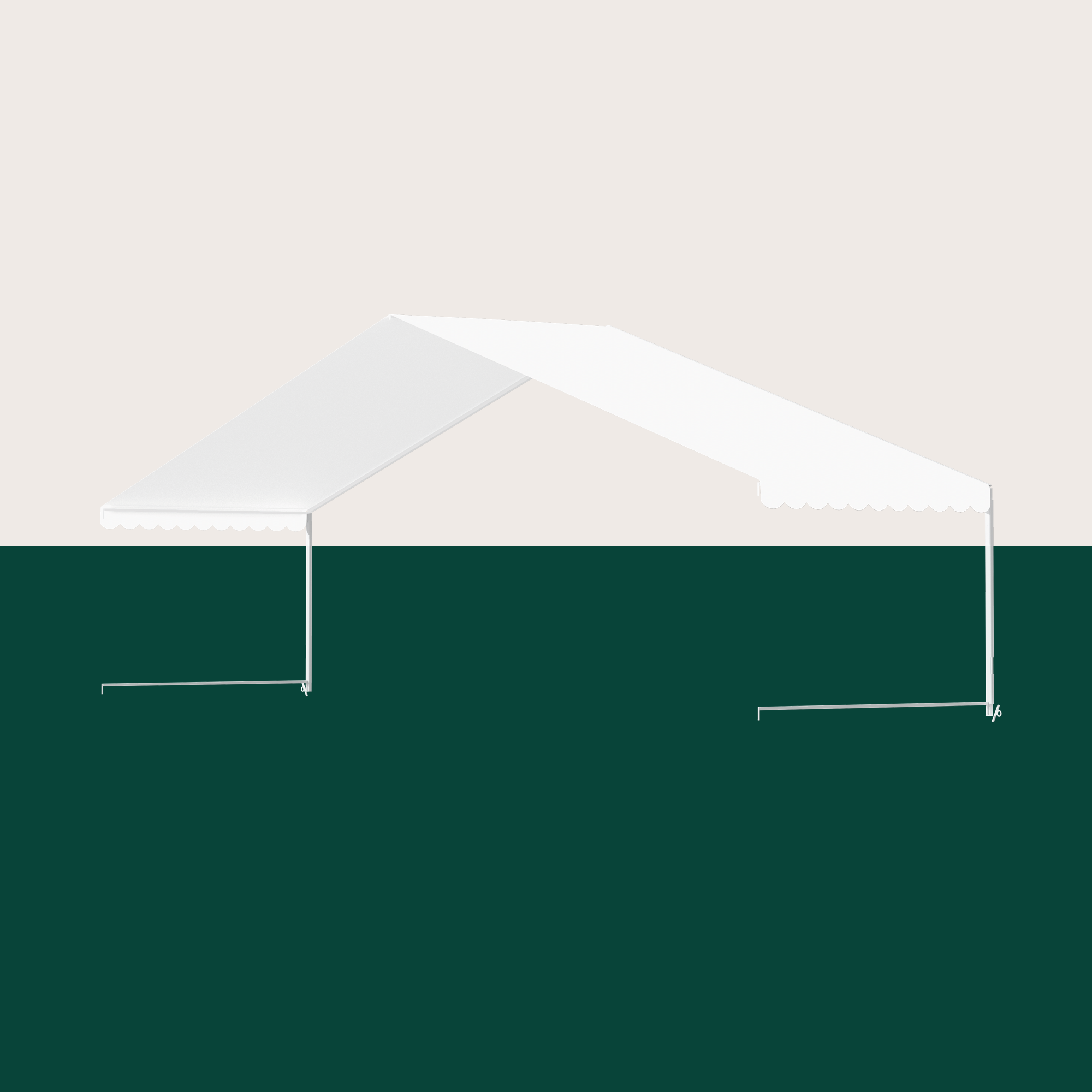 Udvid.fag 9x3m - Hvid