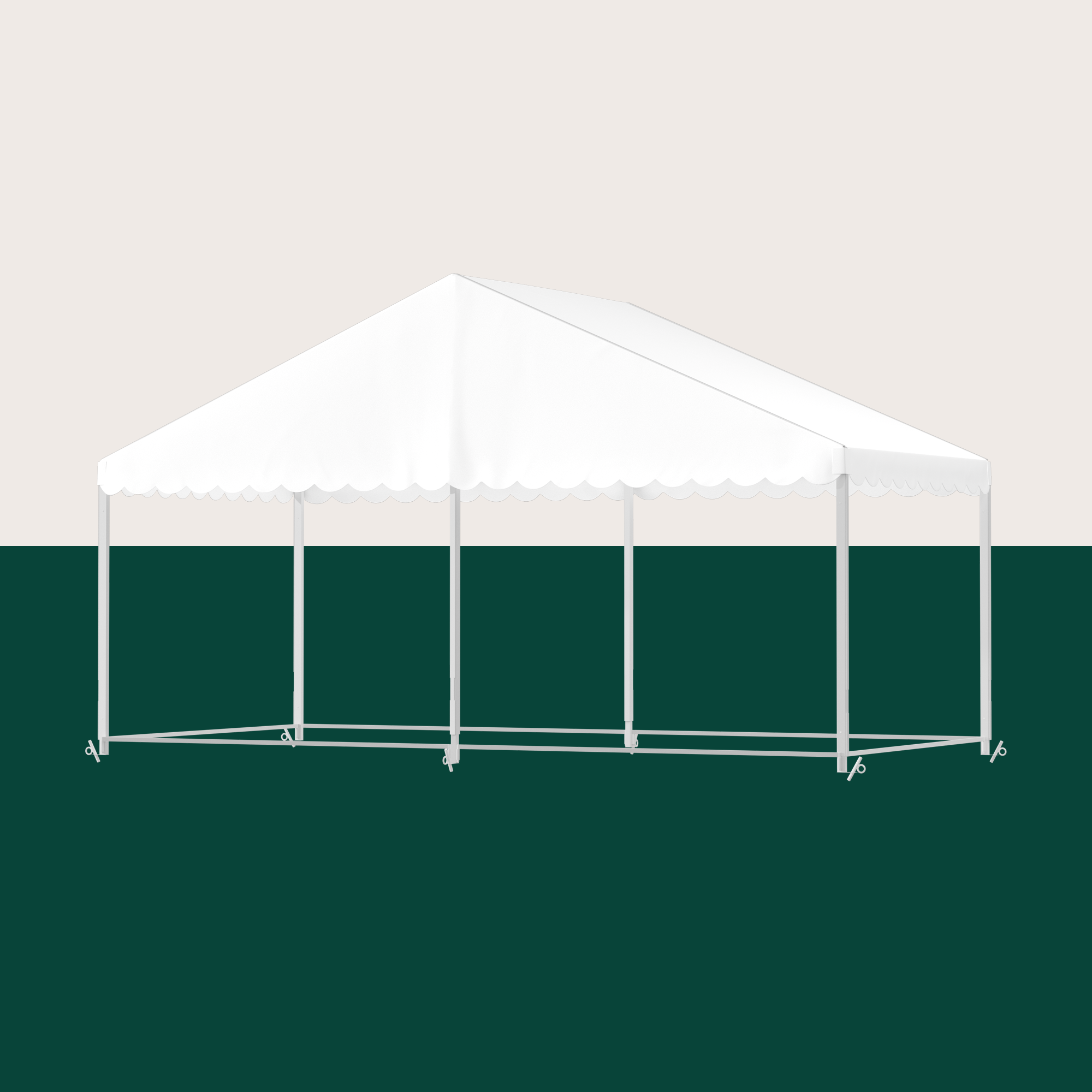 Startfag 6x3m - Hvid