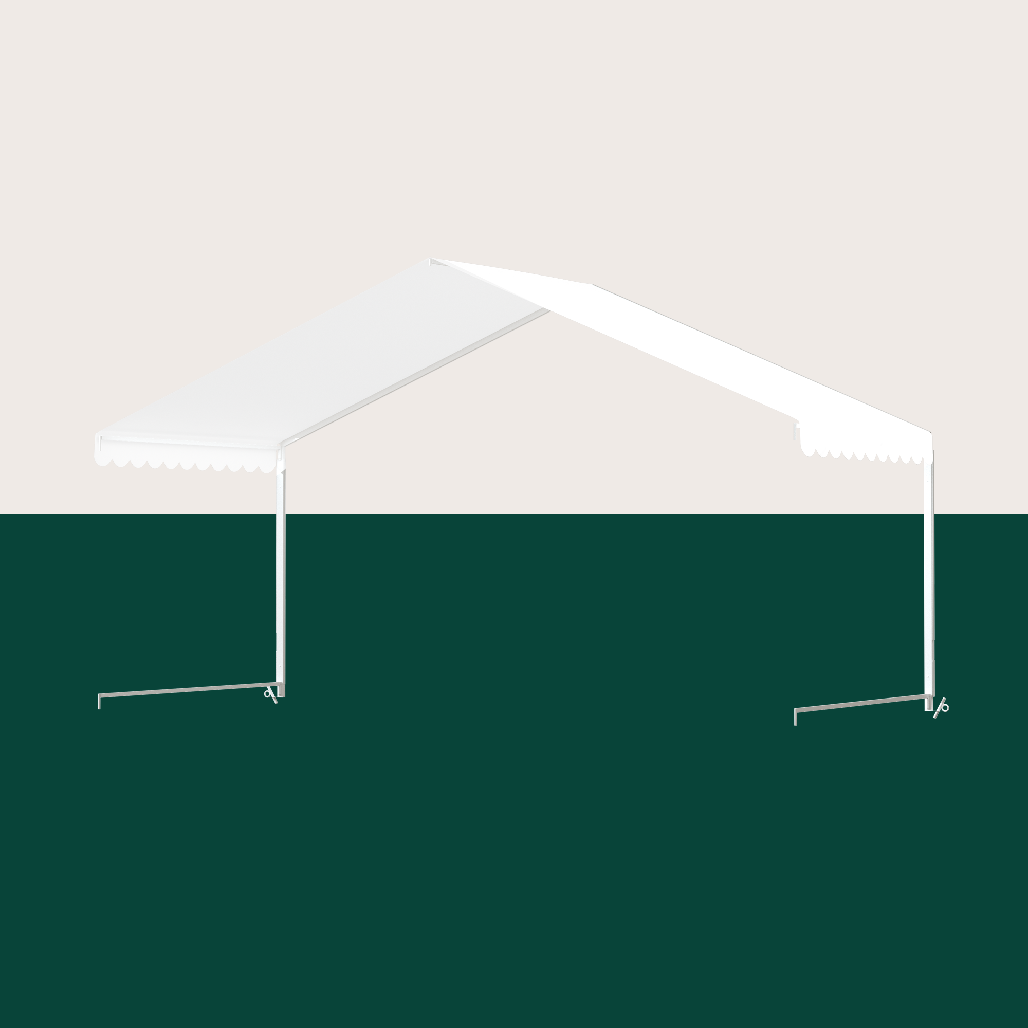 Udvid.fag 6x3m - Hvid