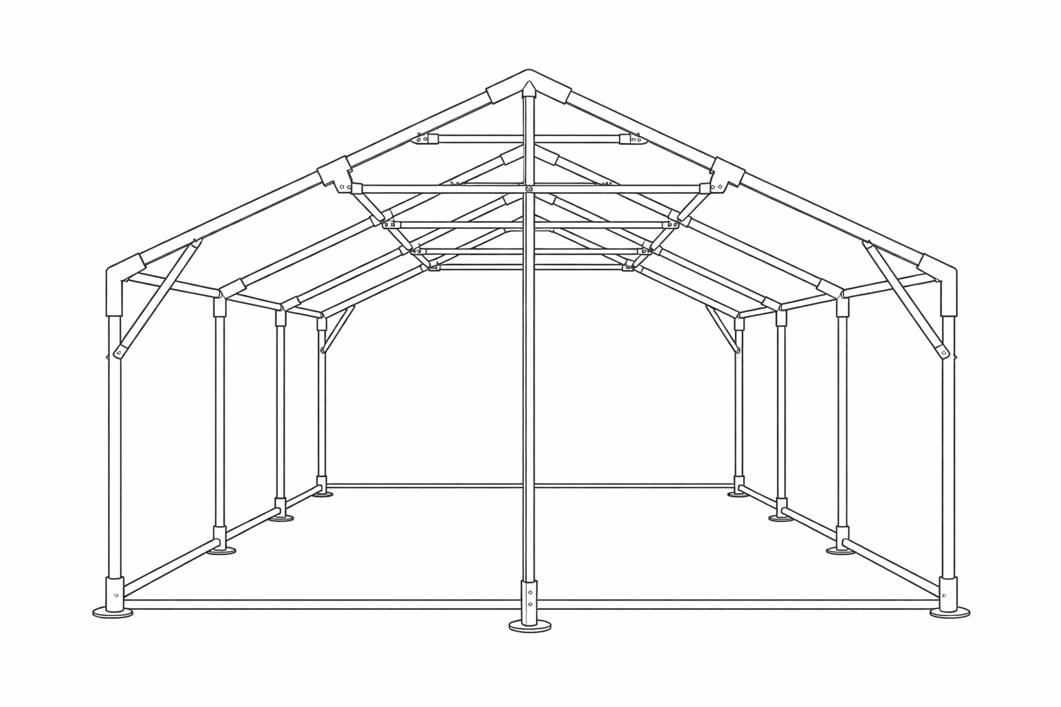 Tent for Events Komplet 6x6m