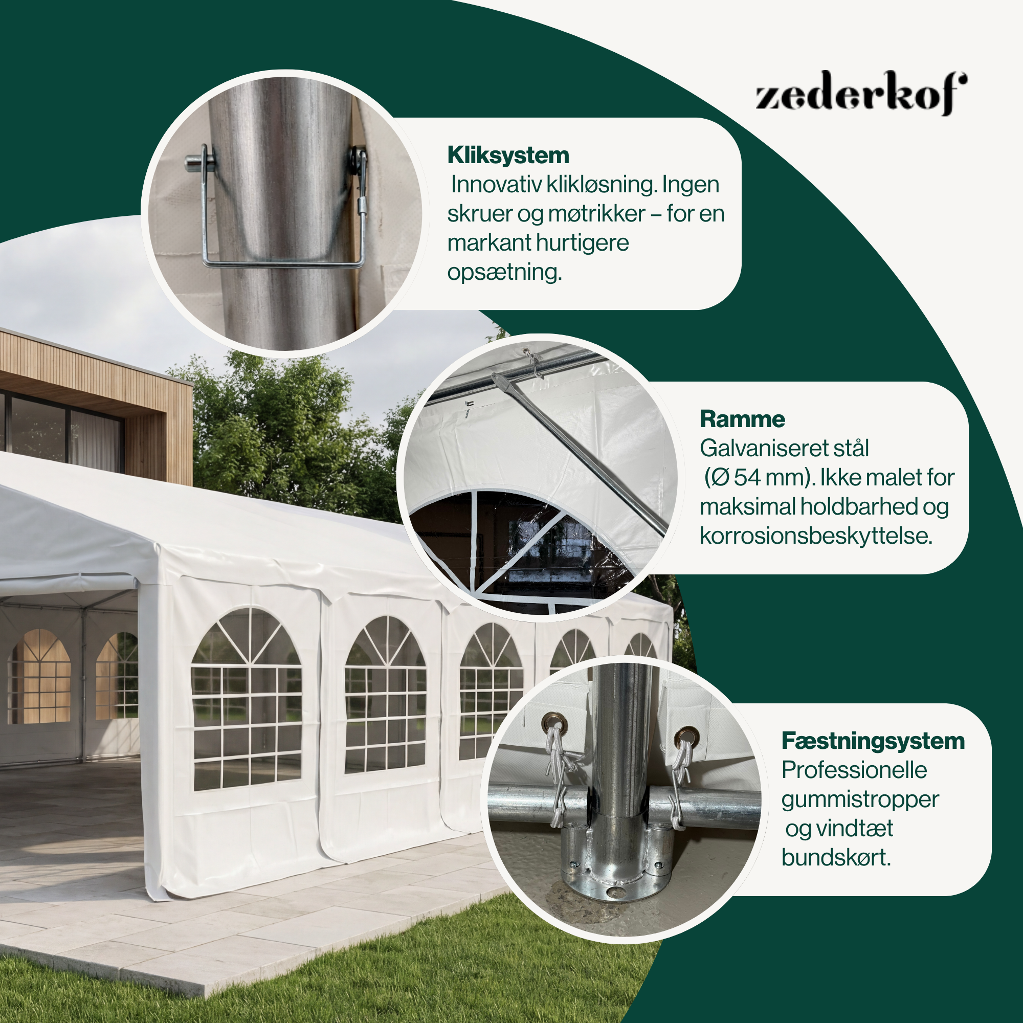 Tent for Events Komplet 6x10m