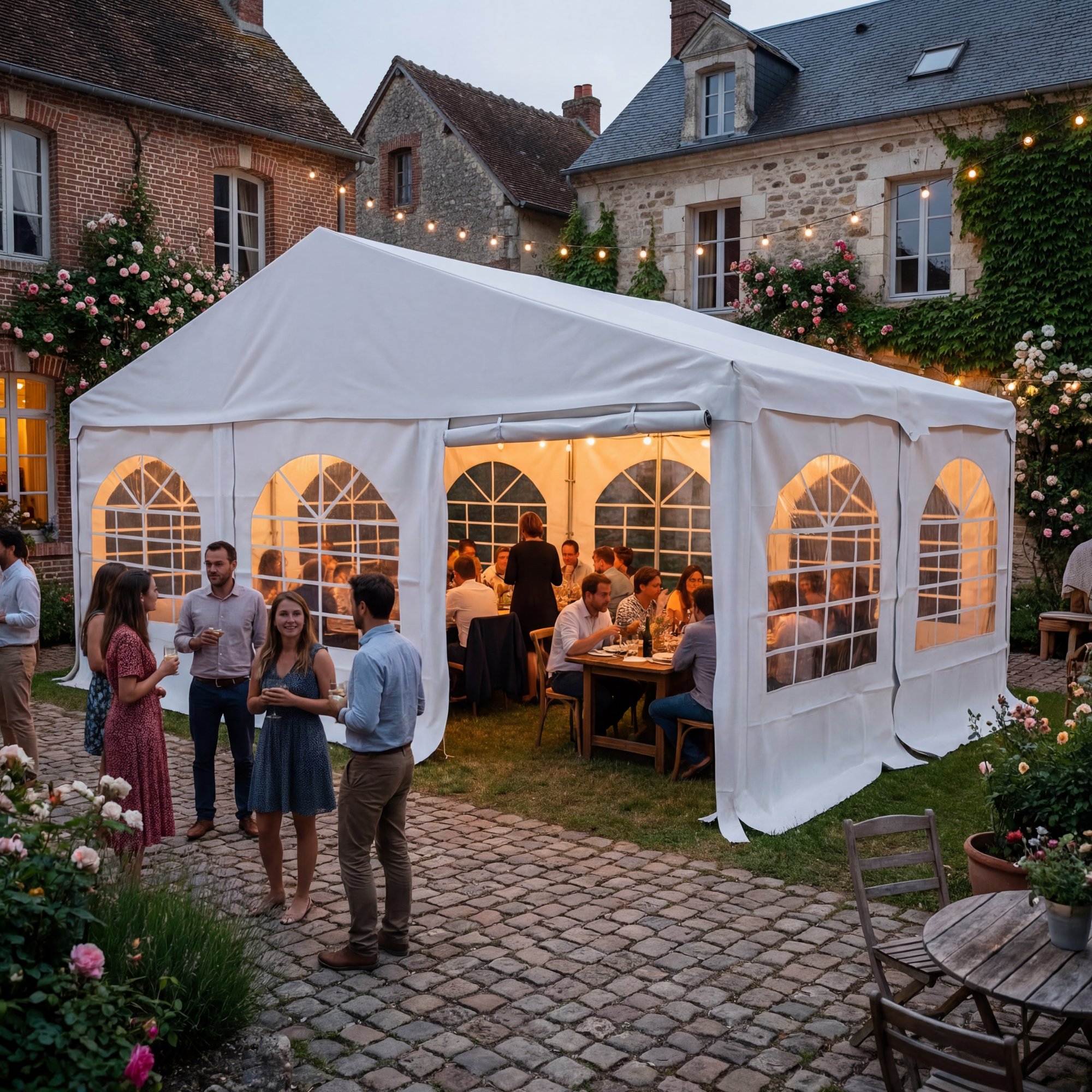 Startfag Tent for Events 6x4m inkl. sider, tag og gavl