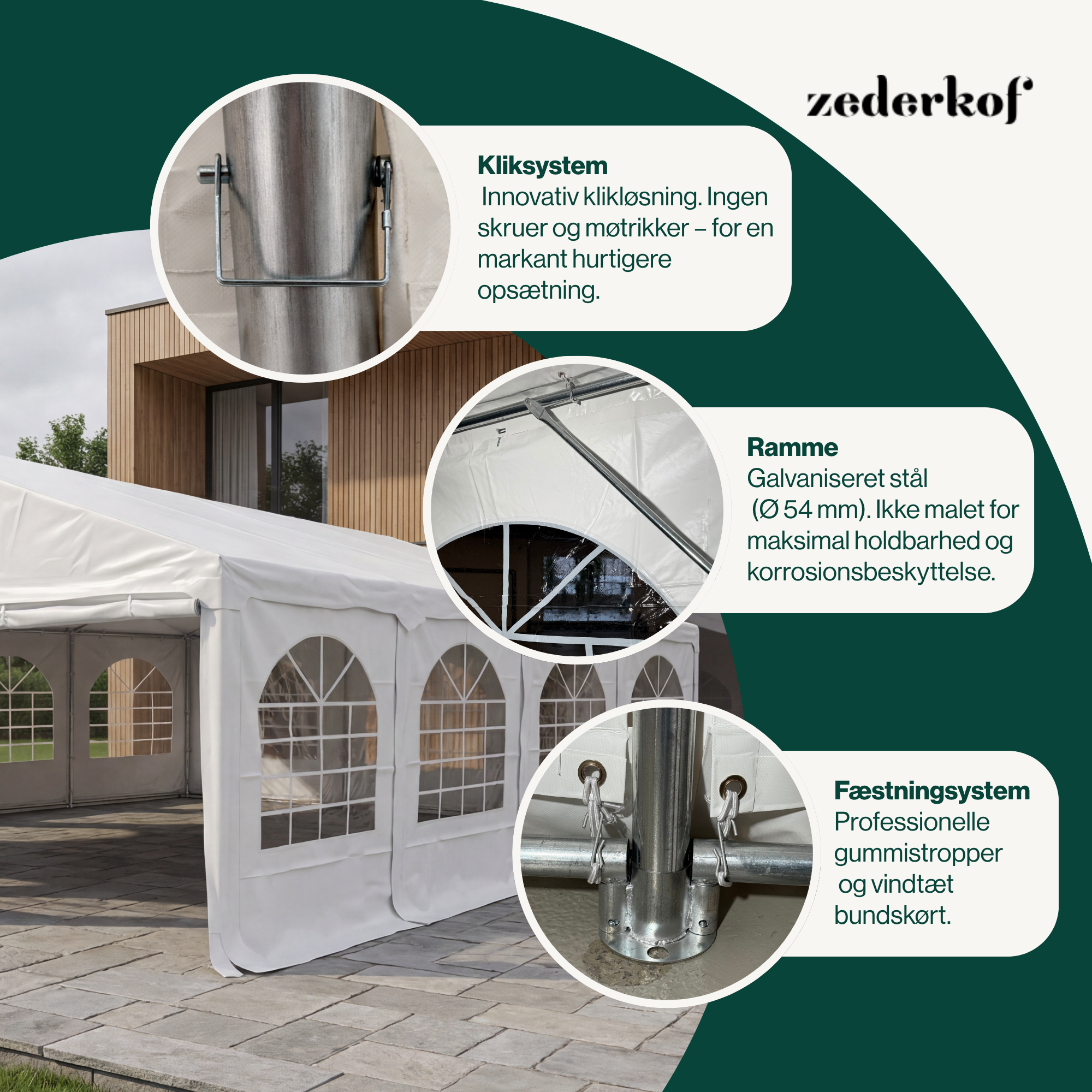 Tent for Events Komplet 6x8m