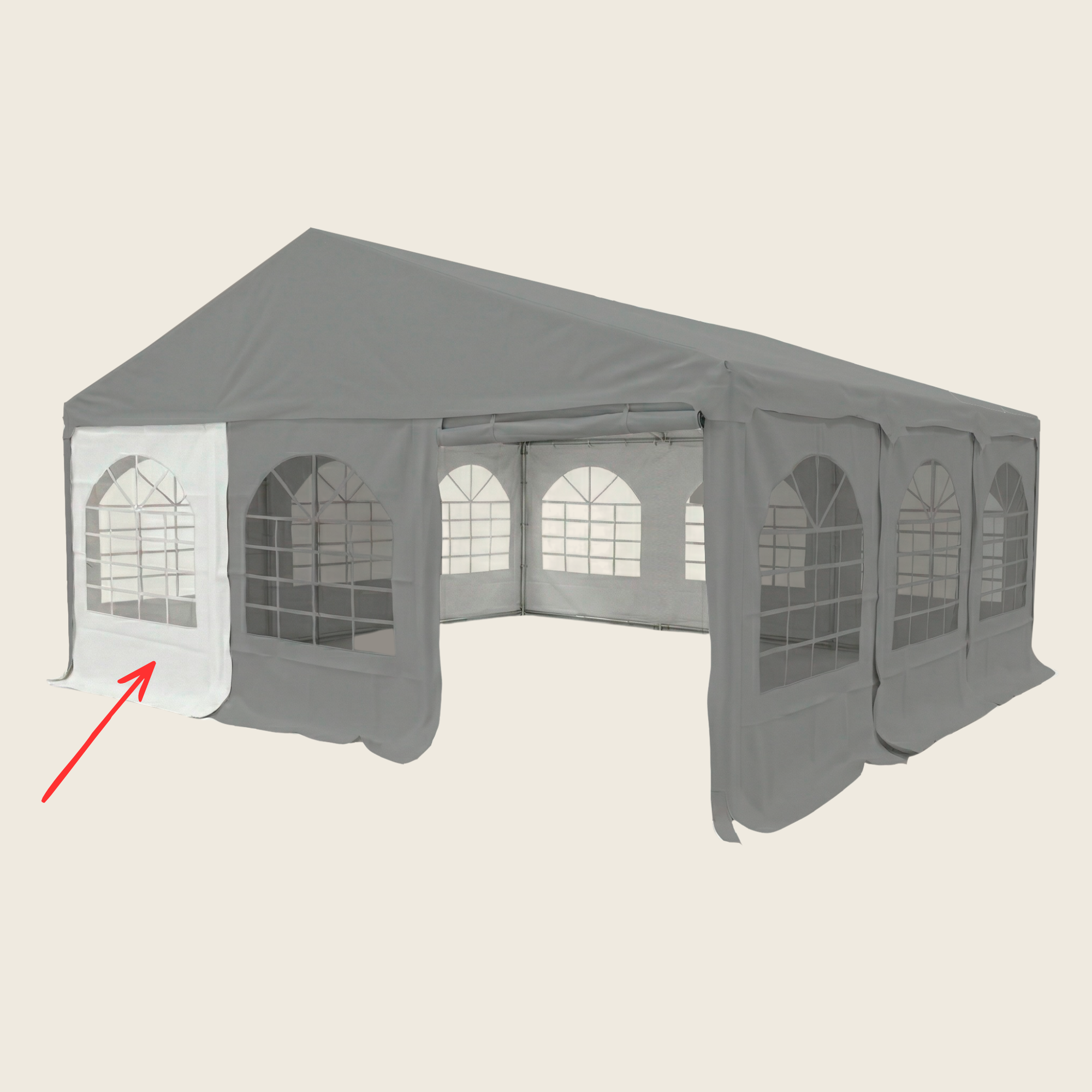 Tent for Events Side med vindue