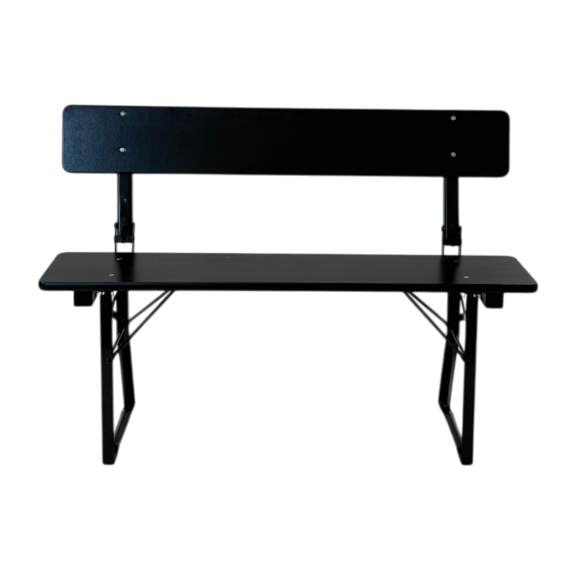Standard balkon bænk med ryglæn 25×120 cm