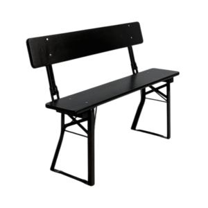 Standard balkon bænk med ryglæn 25×120 cm