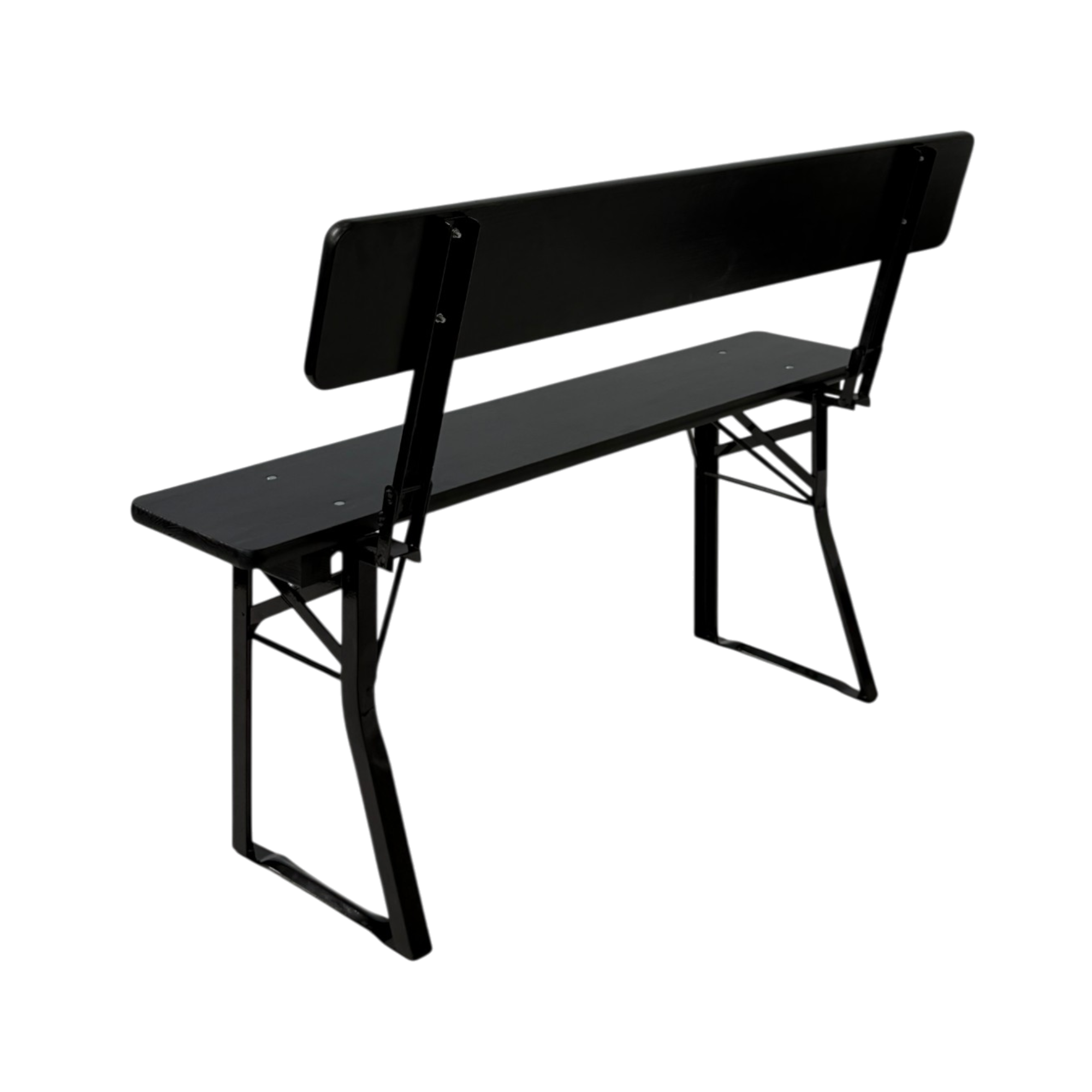 Standard balkon bænk med ryglæn 25×120 cm