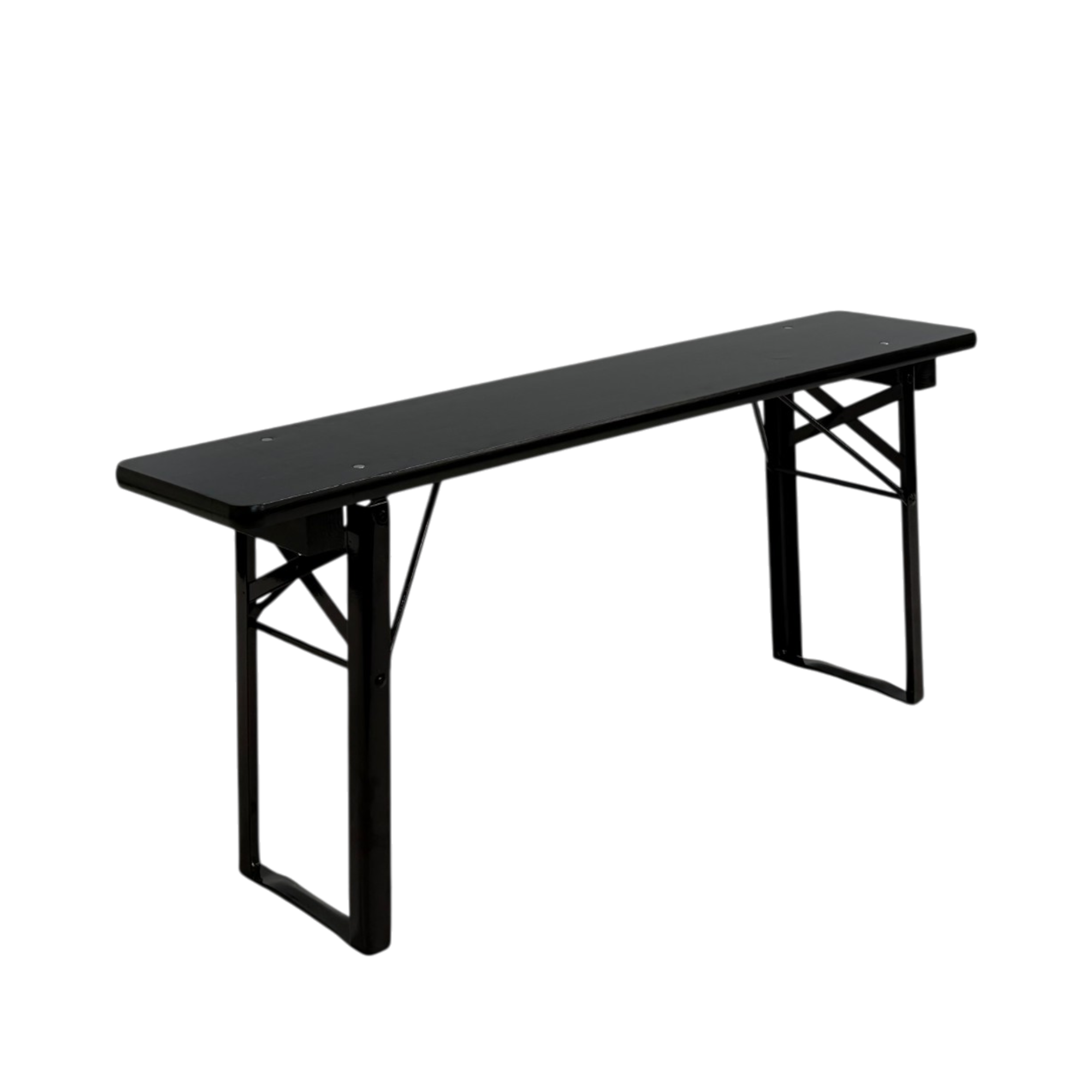 Standard balkon bænk 25×120 cm - Sort