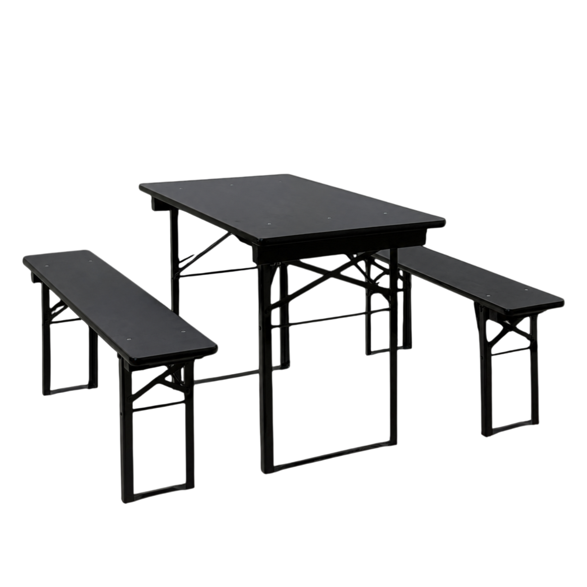 Standard balkon Bord/bænk sæt - Sort