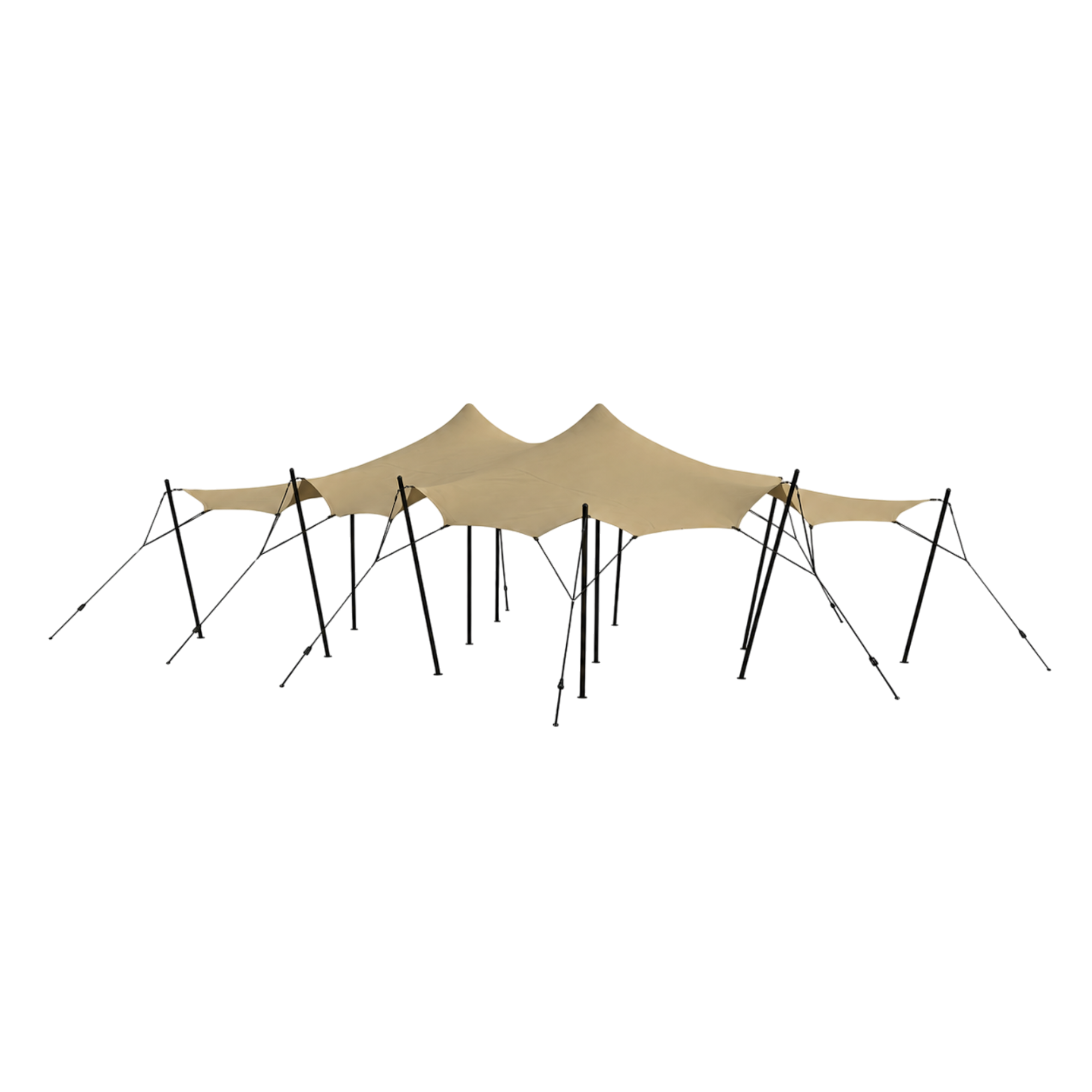 Stretch tent 6x9m -SAND - Komplet - Sand