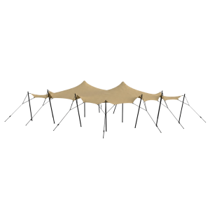 Stretch tent 9x9m - SAND - komplet