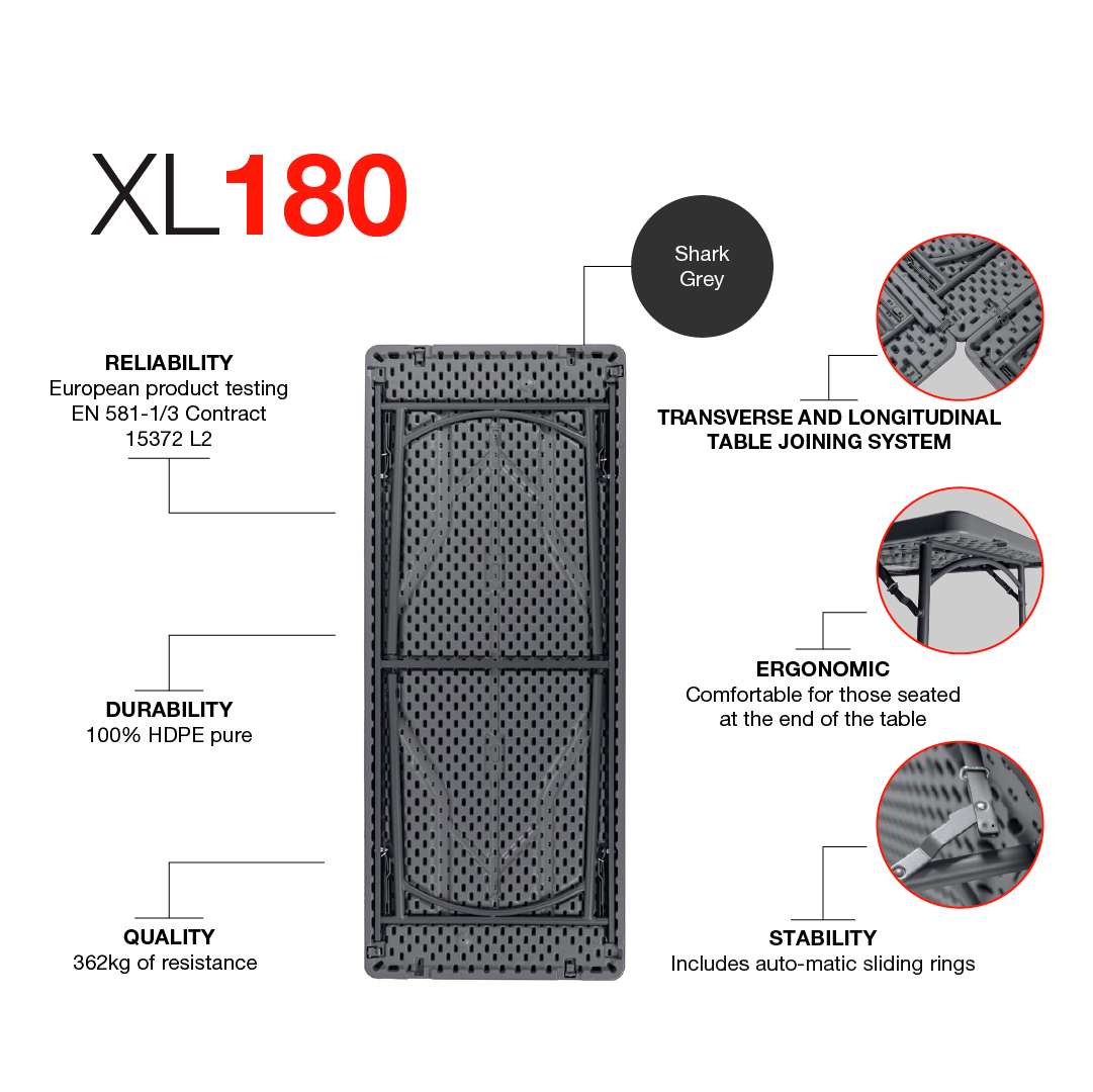 Zown New Classic - klapbord XL 180x75 cm