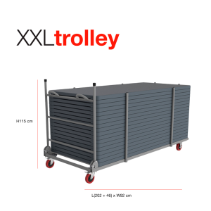 Zown plastbord XXL bordvogn