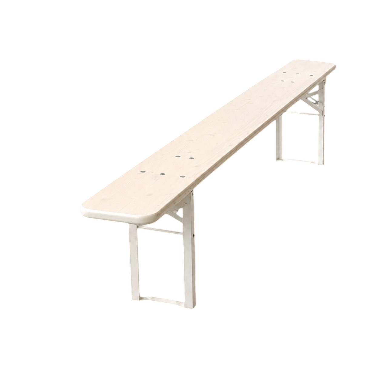Brau Bænk 220x25 cm - Hvid