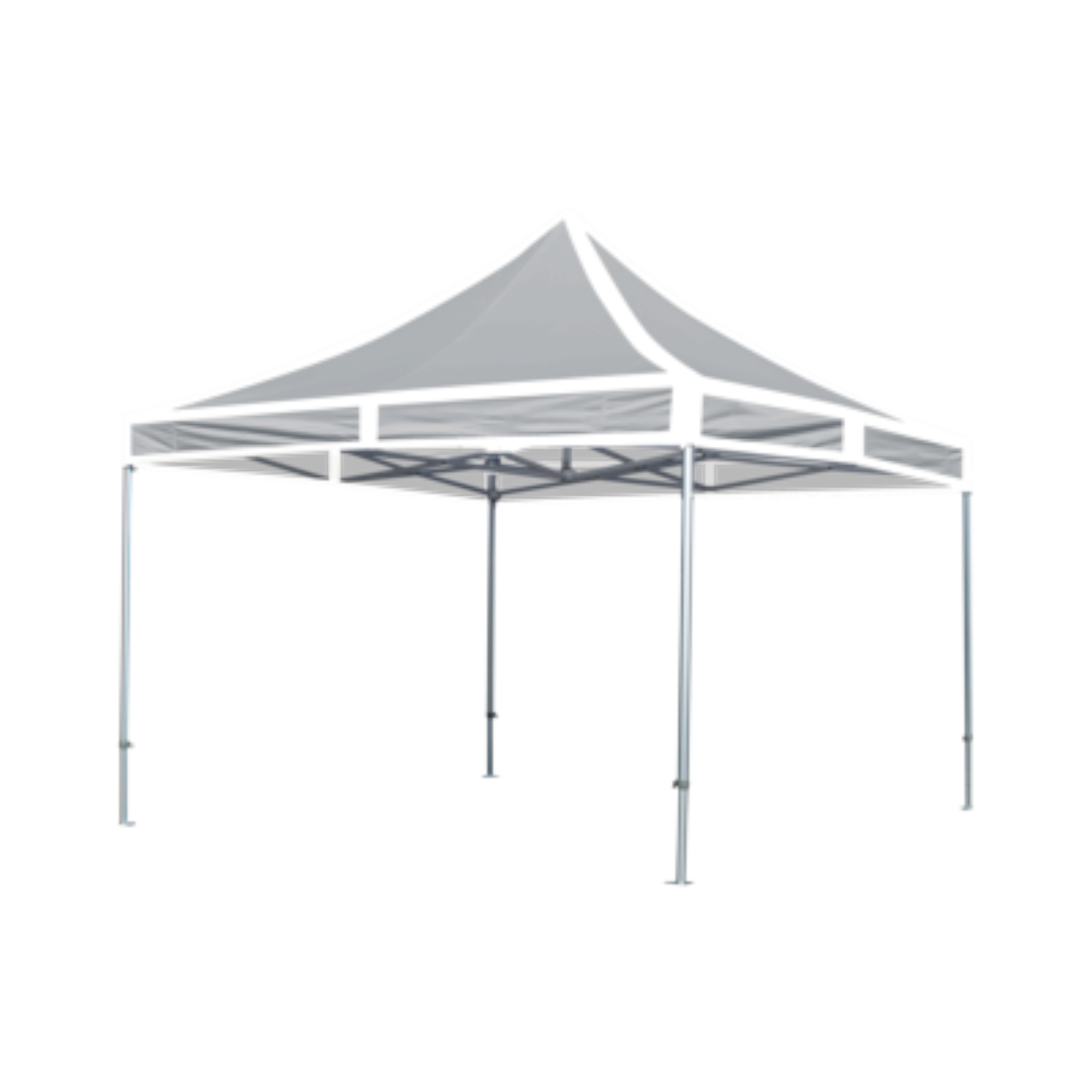 StandUp Tagdug 3x3m Panorama - Hvid
