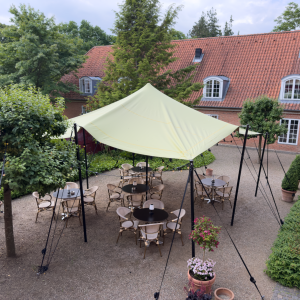 Stretch tent 6x6m - SAND - Komplet