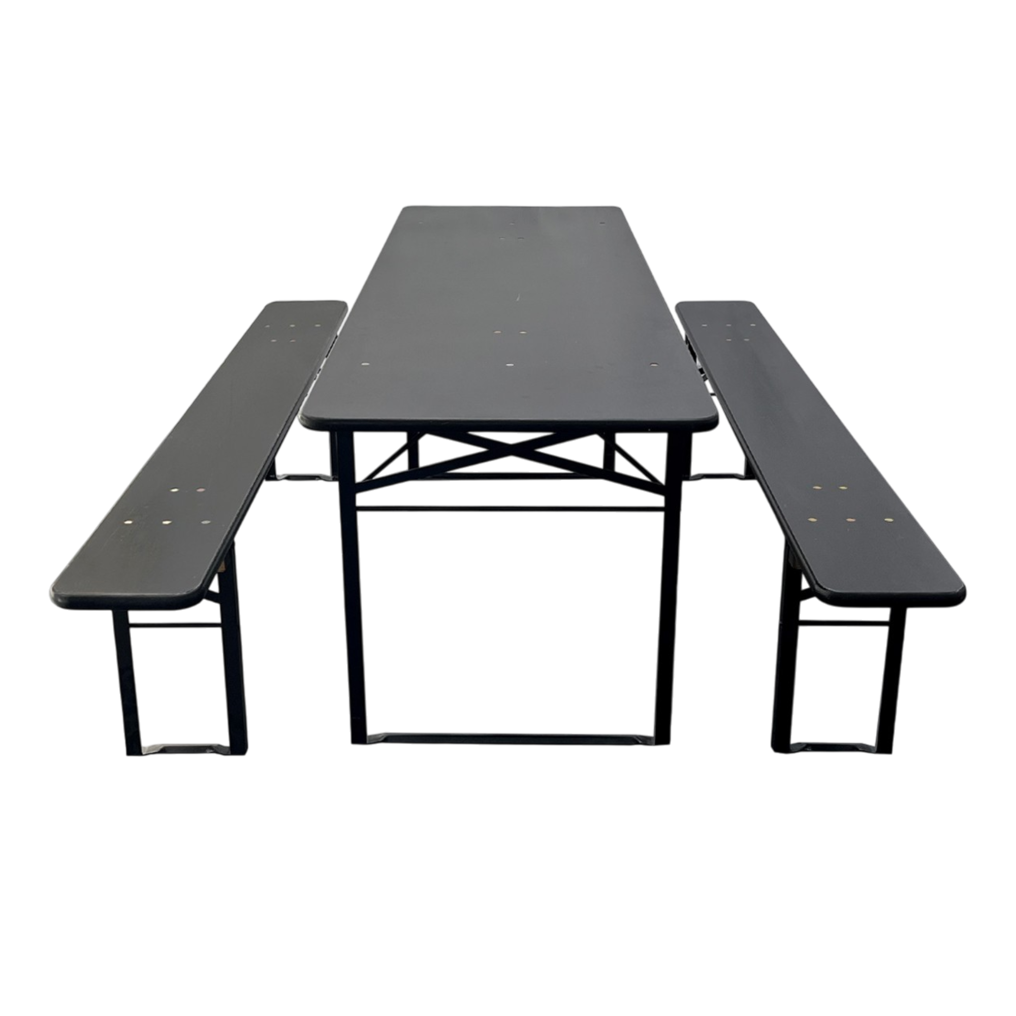 Brau Bord/bænk sæt 220x67 cm - Sort