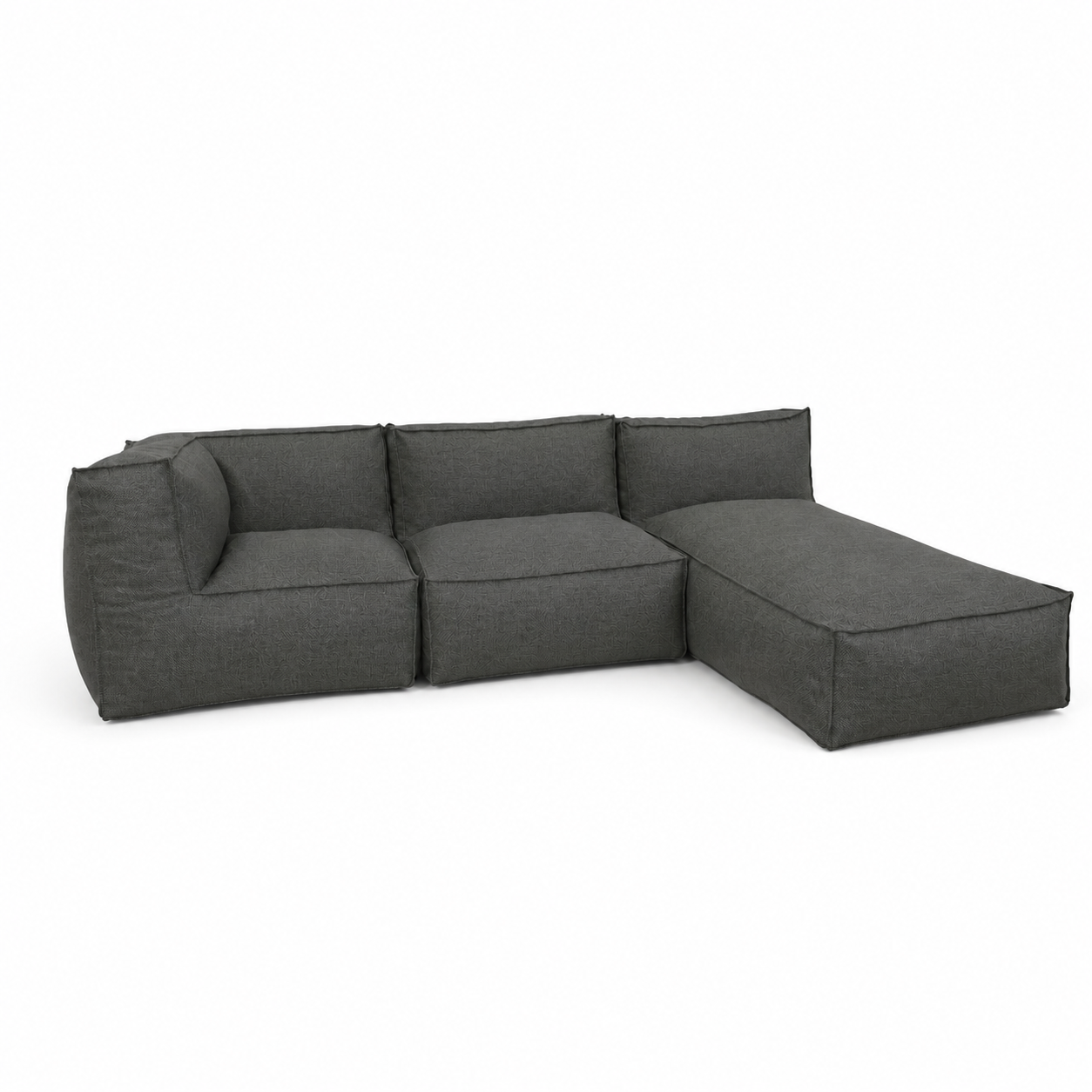 Havesofa & terrassesofa – Cozy Lounge Harmony modulsofa mørkegrå, 3 moduler | Zederkof